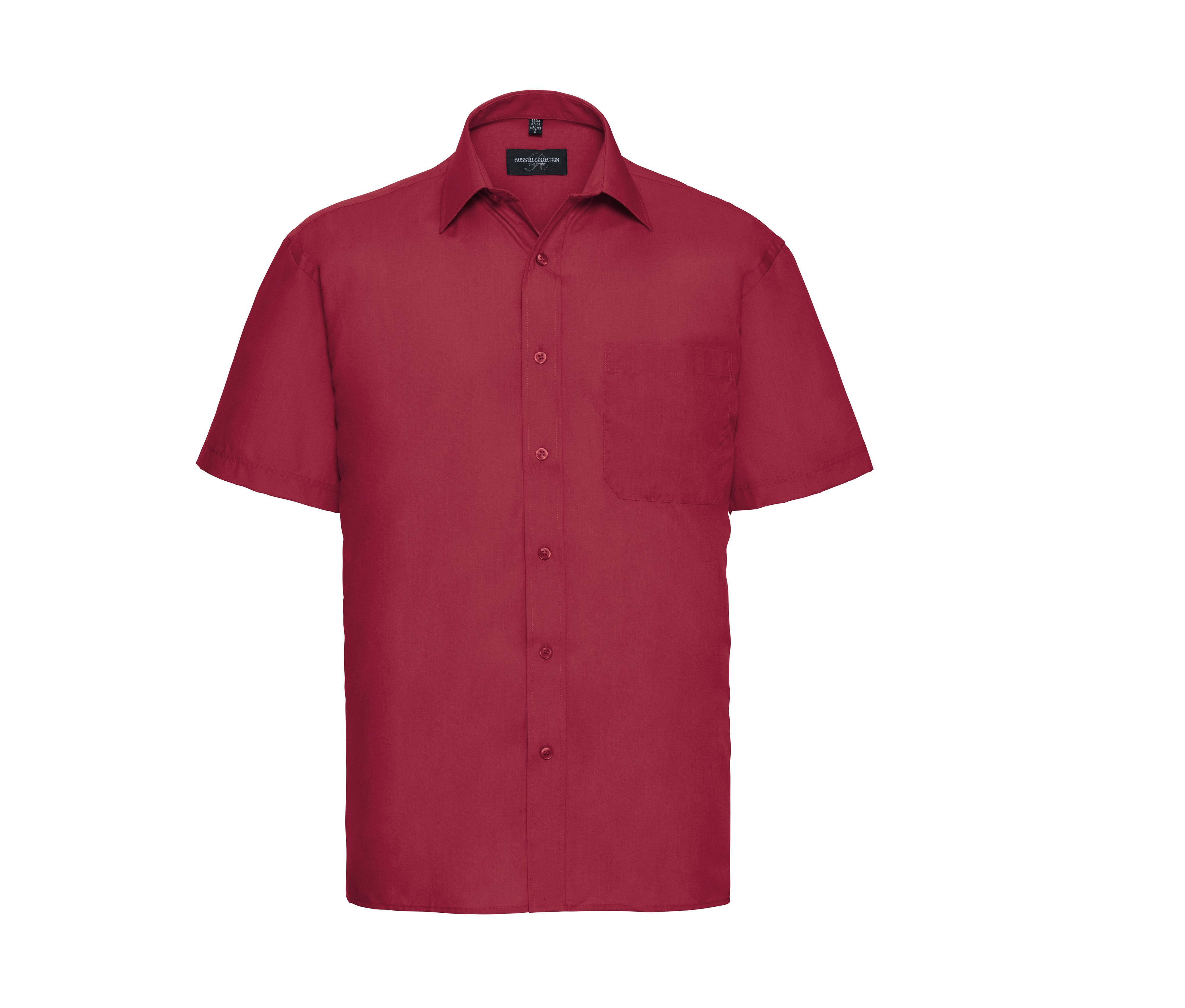 MEN'S SHORT SLEEVE CLASSIC POLYCOTTON POPLIN SHIRT