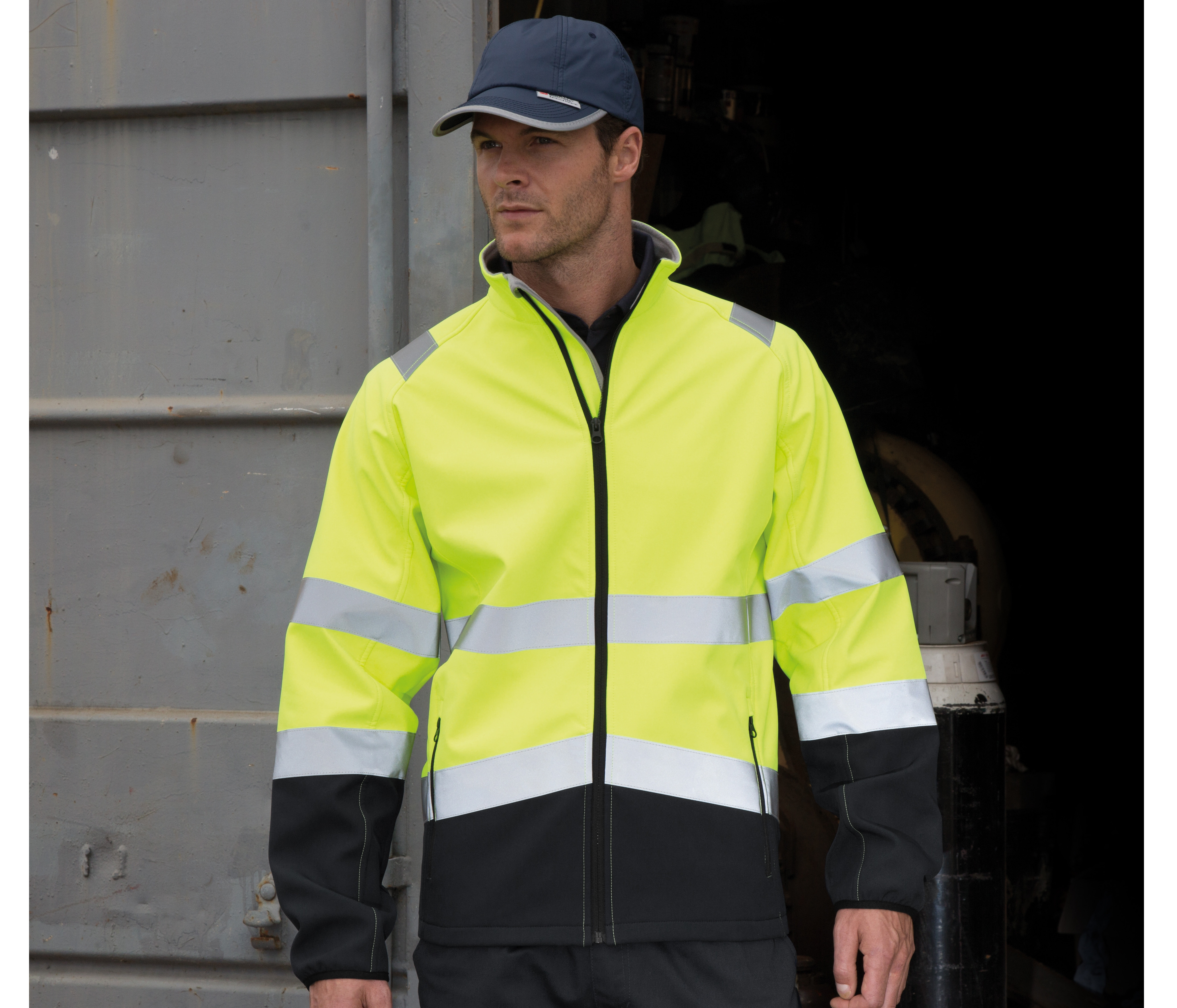 PRINTABLE SAFETY SOFTSHELL JACKET