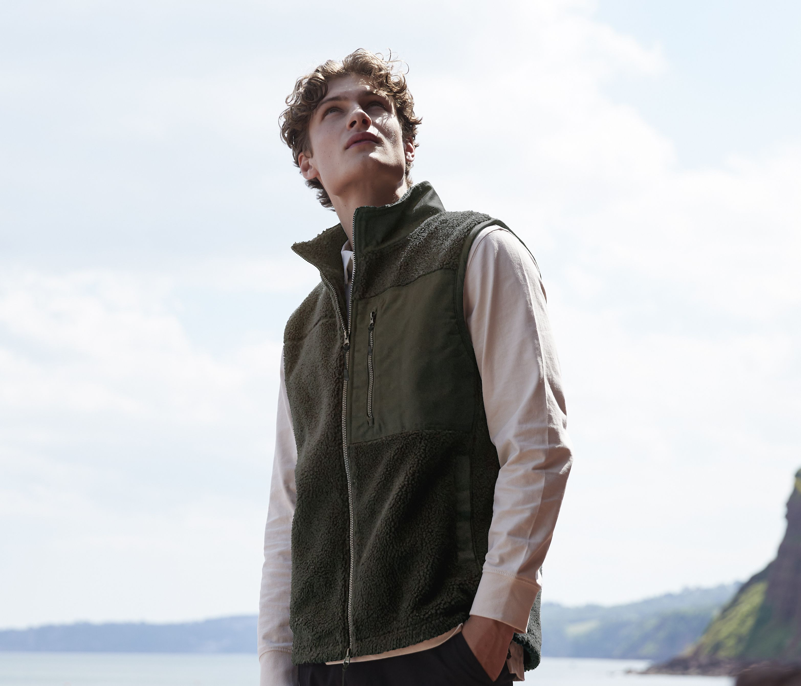 RECYCLED SHERPA GILET