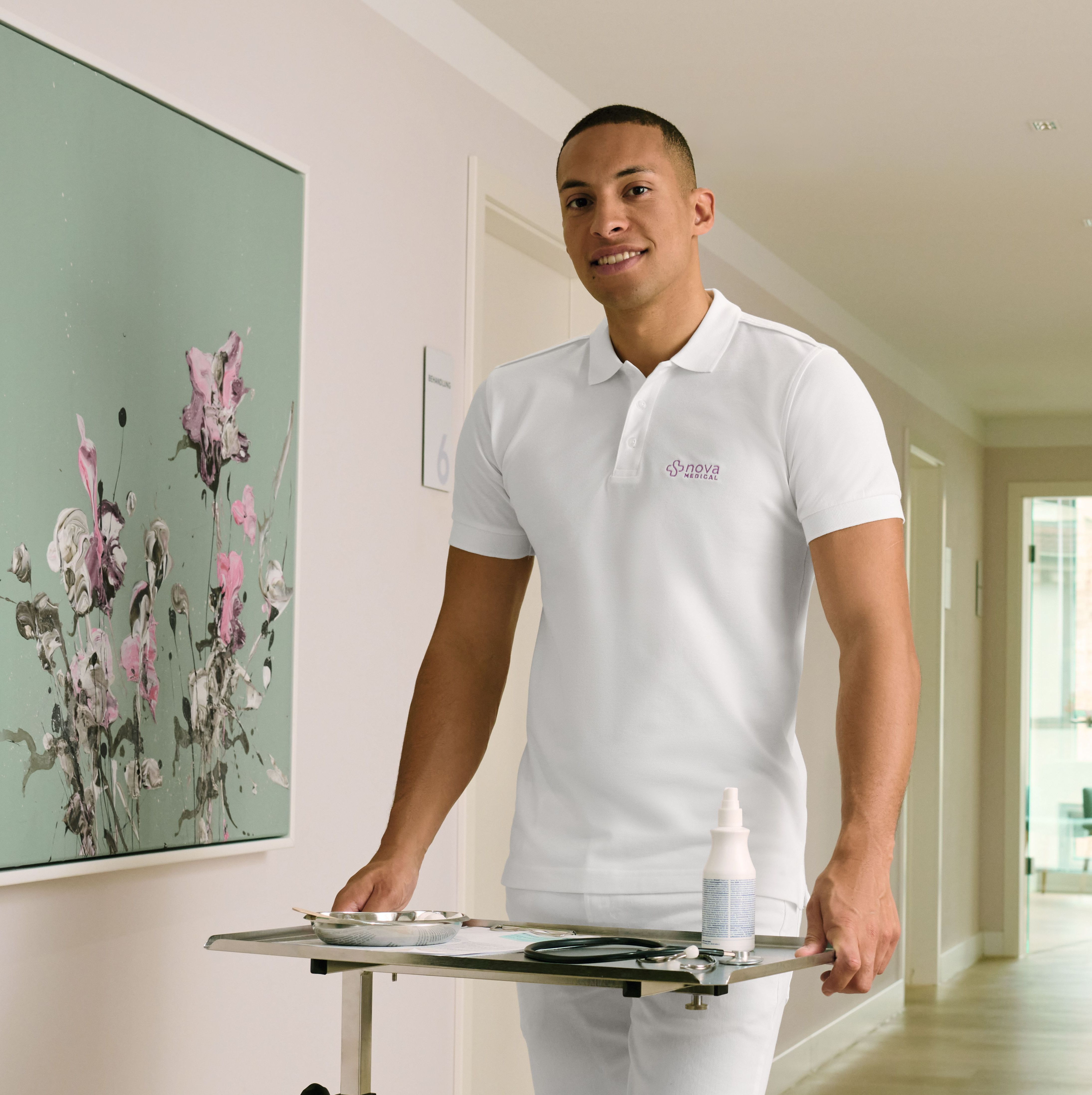 MEN'S FITTED STRETCH POLO