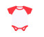 SHORT SLEEVED BASEBALL BODYSUIT