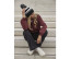 STRIPED FAN BEANIE
